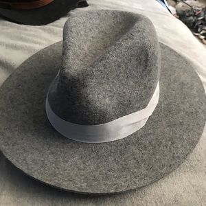 EXPRESS Wool Fedora Hat Gray